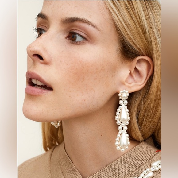Simone Rocha drop pearl earrings - Picture 3 of 3